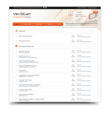 VevoCart Forum/Marketplace