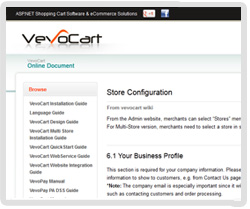 VevoCart Online Document